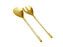 Classic Touch Gold Stainless Steel Salad Servers