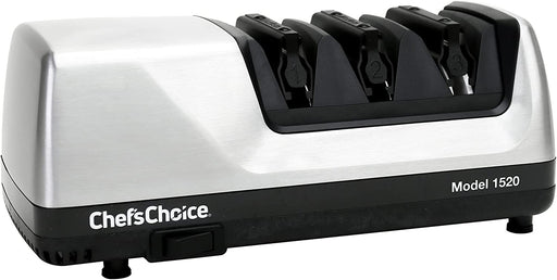 Edgecraft by Chef'sChoice Hone Electric Knife Sharpener, Brushed Metal