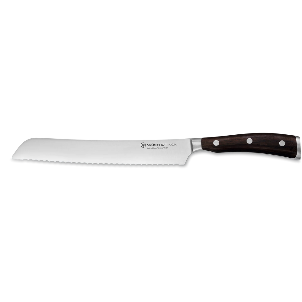 Wusthof Ikon Blackwood 8" Bread Knife