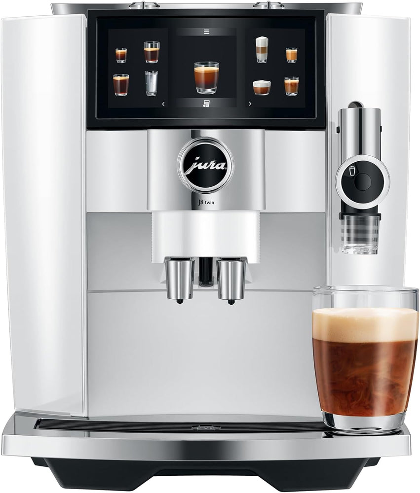 Jura J8 twin Diamond White Automatic Coffee Machine