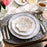 Juliska Villa Seville Scalloped Side/Cocktail Plate - Chambray, Set of 4