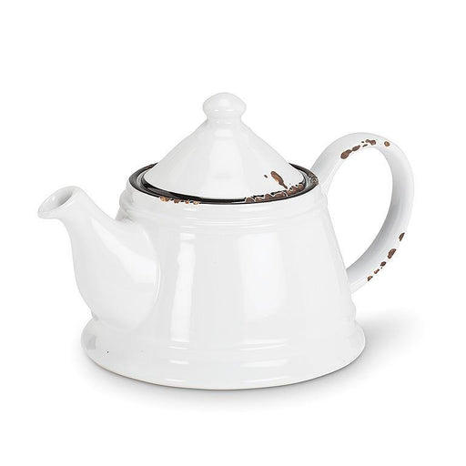 Abbott Enamel Tea Pot White