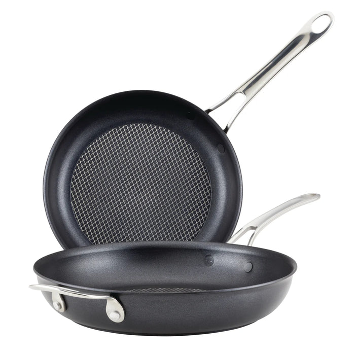 Anolon 10" and 12" Hybrid Nonstick Open Frying Pan Set