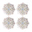 Juliska Villa Seville Scalloped Side/Cocktail Plate - Chambray, Set of 4