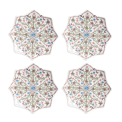 Juliska Villa Seville Scalloped Side/Cocktail Plate - Chambray, Set of 4