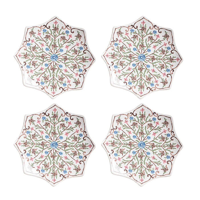 Juliska Villa Seville Scalloped Side/Cocktail Plate - Chambray, Set of 4