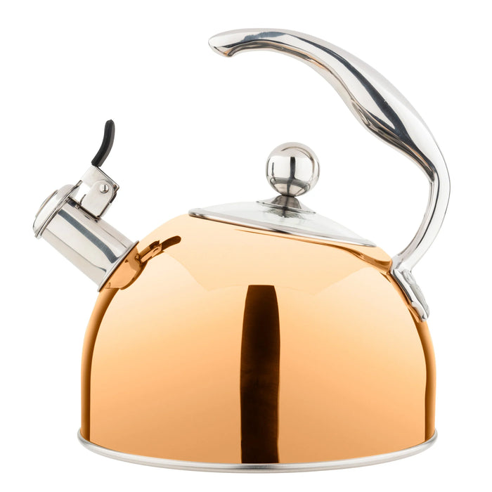 Viking 2.6-Quart Stainless Steel Whistling Kettle with 3-Ply Base