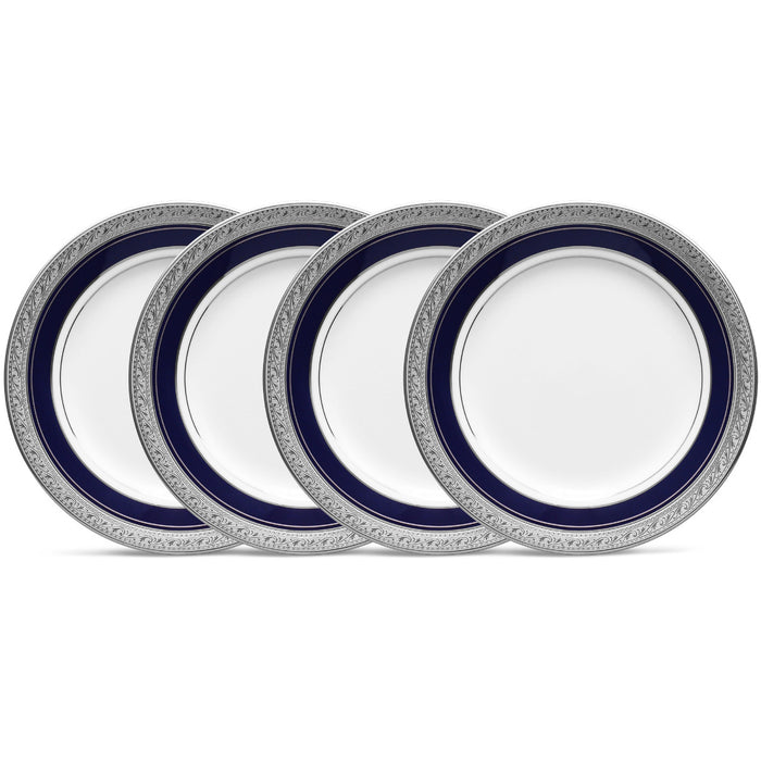 Noritake Crestwood Cobalt Platinum Dinnerware, Bread & Butter Plates, Set of 4