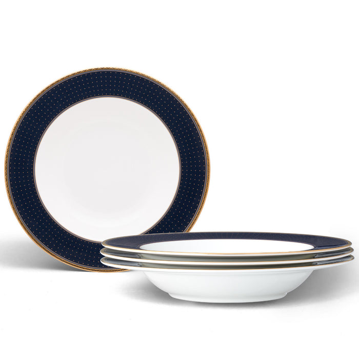 Noritake Blueshire Dinnerware, Soup Bowls, 12 oz., Set of 4