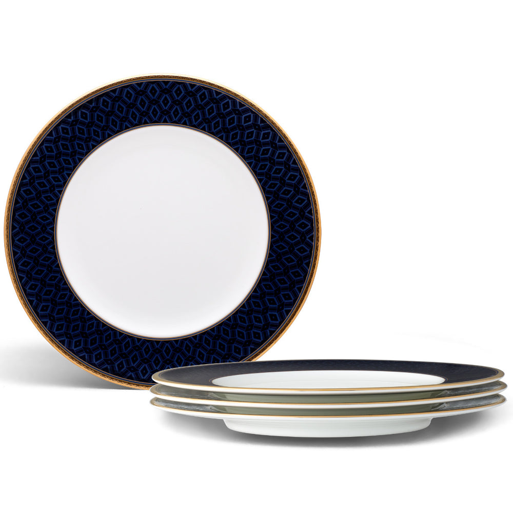 Noritake Blueshire Accent/Luncheon Plate, 9", Set of 4
