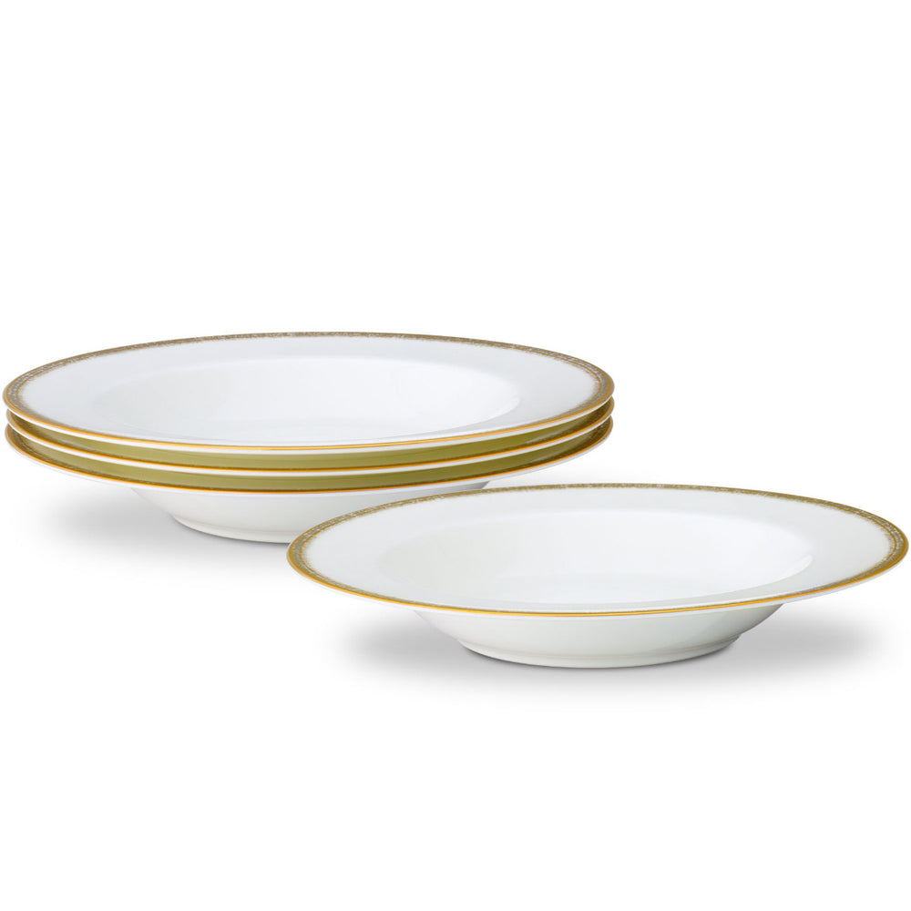 Noritake Haku Dinnerware, Rimmed Soup Bowl, Set of 4