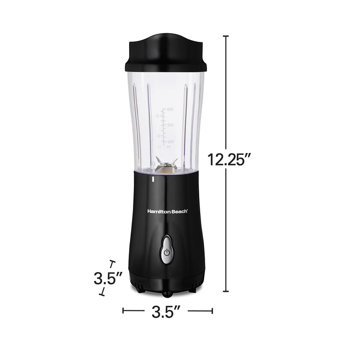 Hamilton Beach Portable Blender for Shakes and Smoothies with 14 Oz BPA  Free Travel Cup and Lid, Durable Stainless Steel Blades for Powerful  Blending