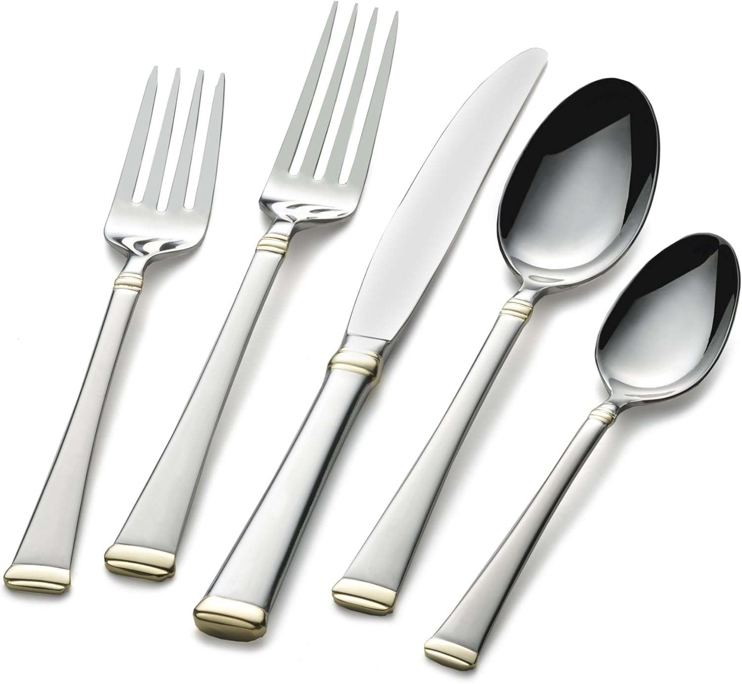 Mikasa, Gold Accent Harmony Flatware Service for 12, 65 Piece Set