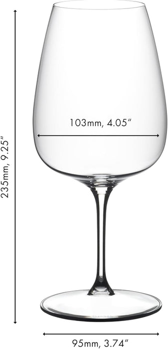 Riedel GRAPE Cabernet/Merlot/Cocktail - Red Wine & Cocktail Glass, 4 Pack D