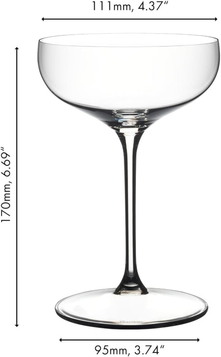 Riedel Grape Coupe and Cocktail Crystal Glass 2 Pack D