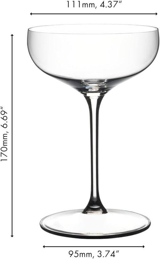 Riedel Grape Coupe and Cocktail Crystal Glass 2 Pack D
