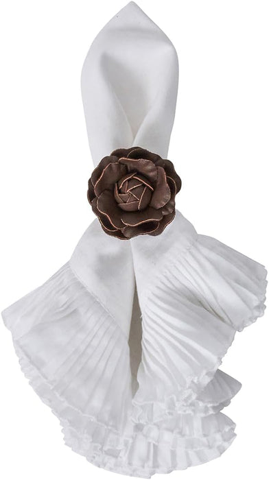 Juliska Camellia Napkin Ring, Set of 4