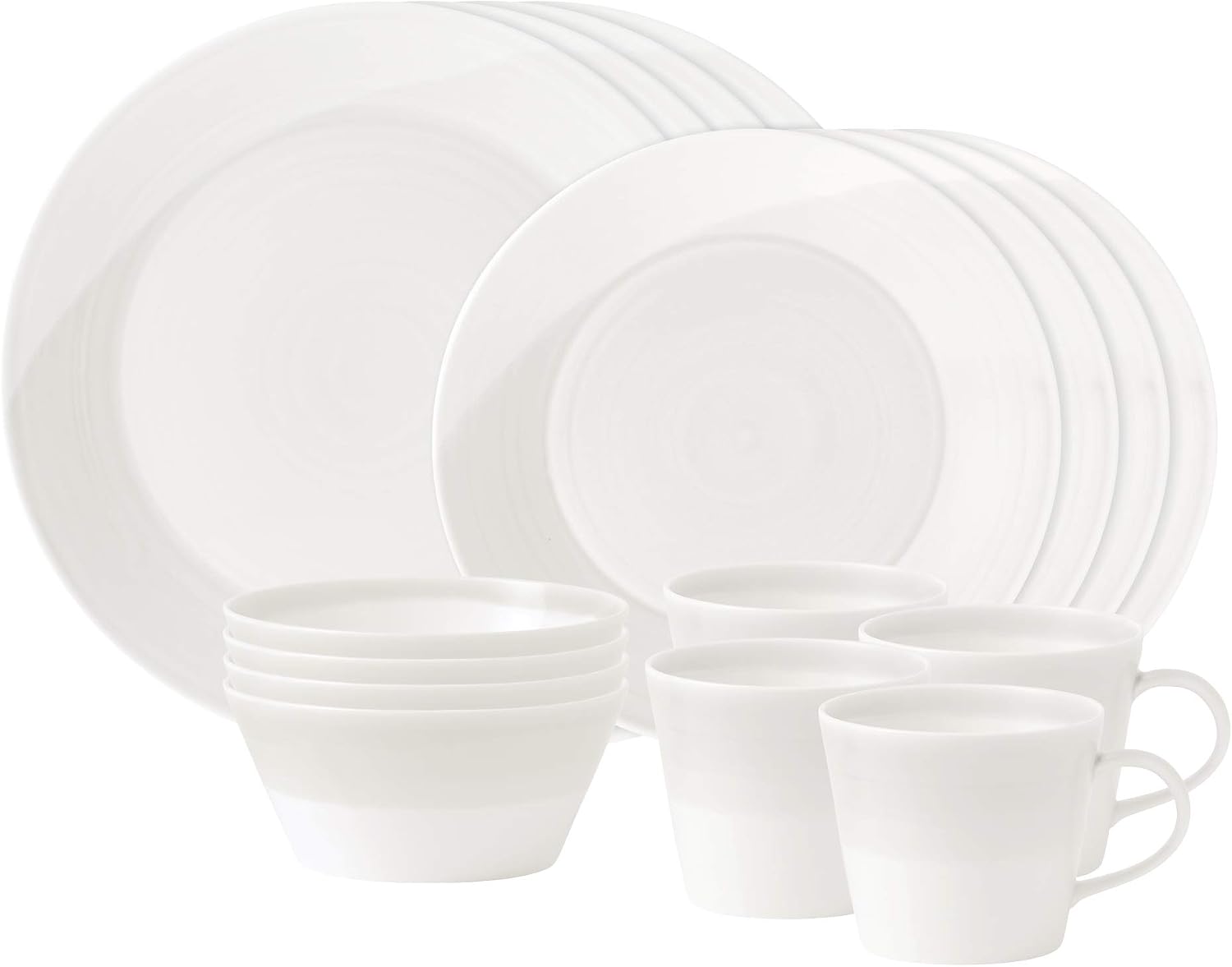 Royal Doulton 1815 White 16-Piece Dinnerware Set