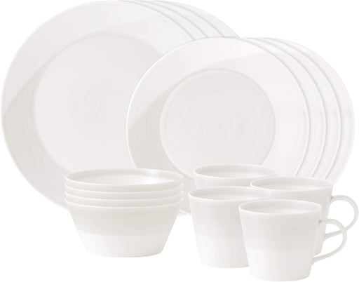 Royal Doulton 1815 White 16-Piece Dinnerware Set
