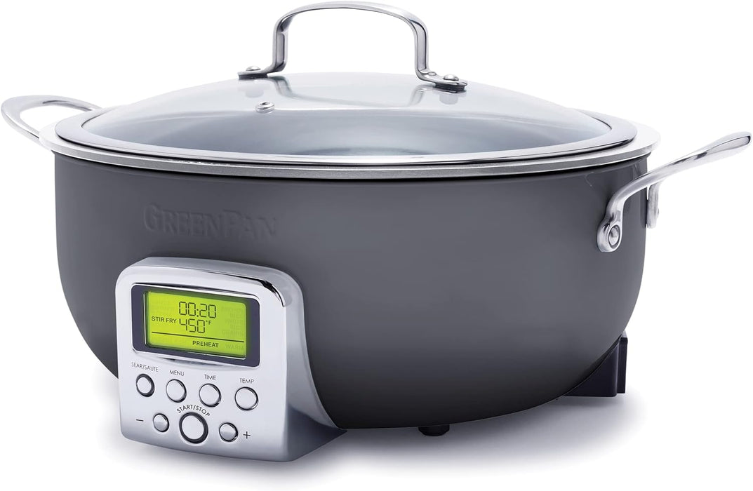 GreenPan Elite Essential Smart Electric 6QT Skillet Pot