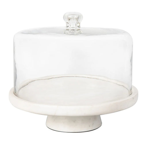 Godinger Marble Footed Cake Stand With Dome