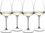 Riedel GRAPE White Wine Rose Champagne Wine Glass, 4 Pack D