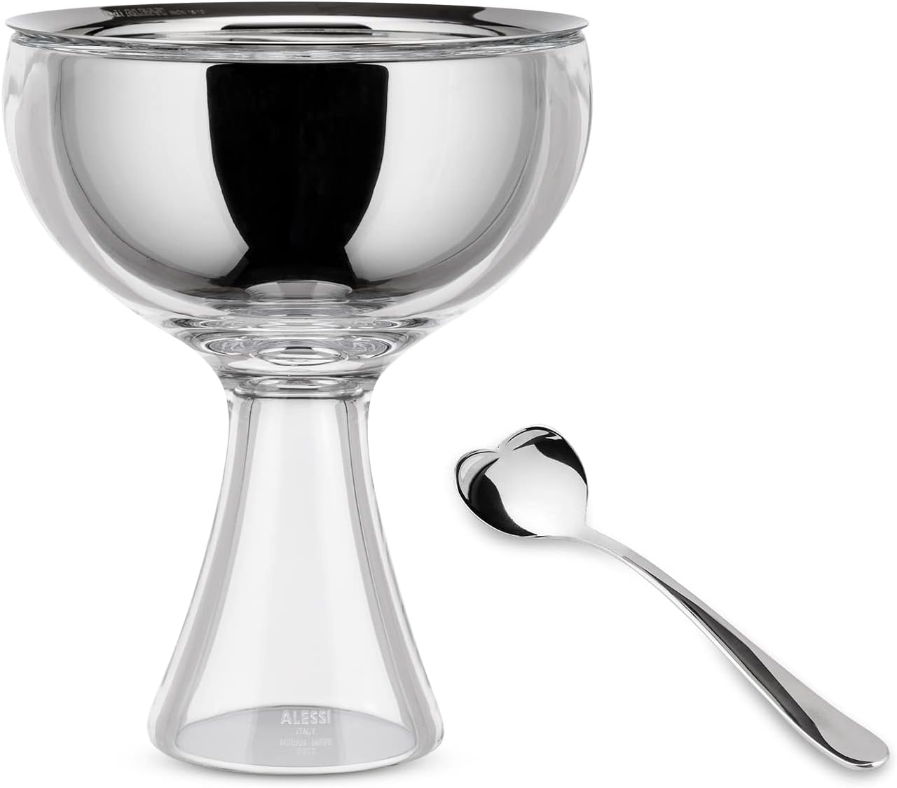 Alessi Big Love Ice Cream Bowl With Spoon