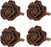 Juliska Camellia Napkin Ring, Set of 4