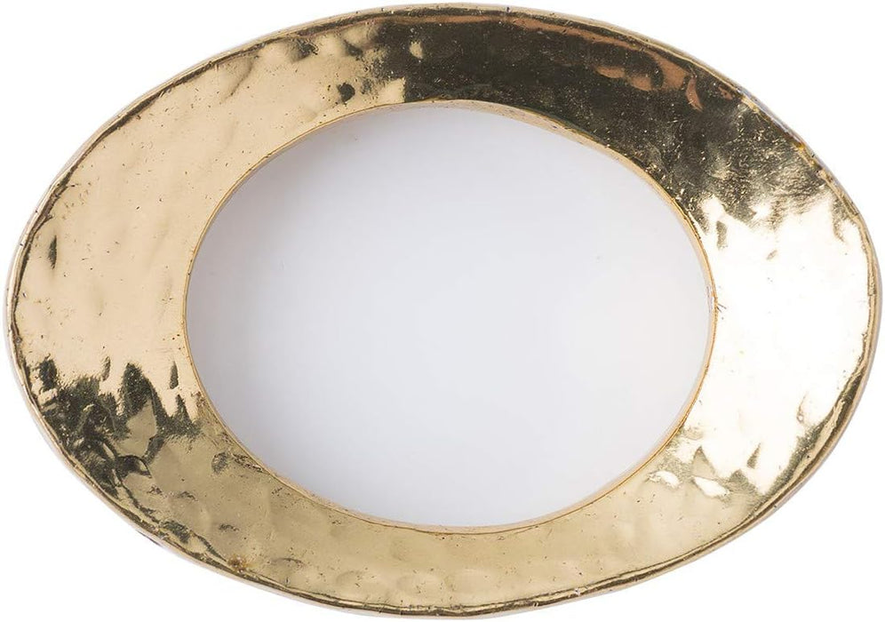 Juliska Puro Napkin Rings, Gold, Set of 4