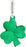 Waterford Mini Green Shamrock Ornament