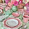 Bordallo Pinheiro Cabbage Pink Small Bowl 5", Set of 4