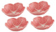 Bordallo Pinheiro Cabbage Pink Small Bowl 5", Set of 4