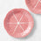 Bordallo Pinheiro Cabbage Pink 7" Fruit Plate, Set of Four