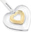 Waterford Heart Ornament with Gold