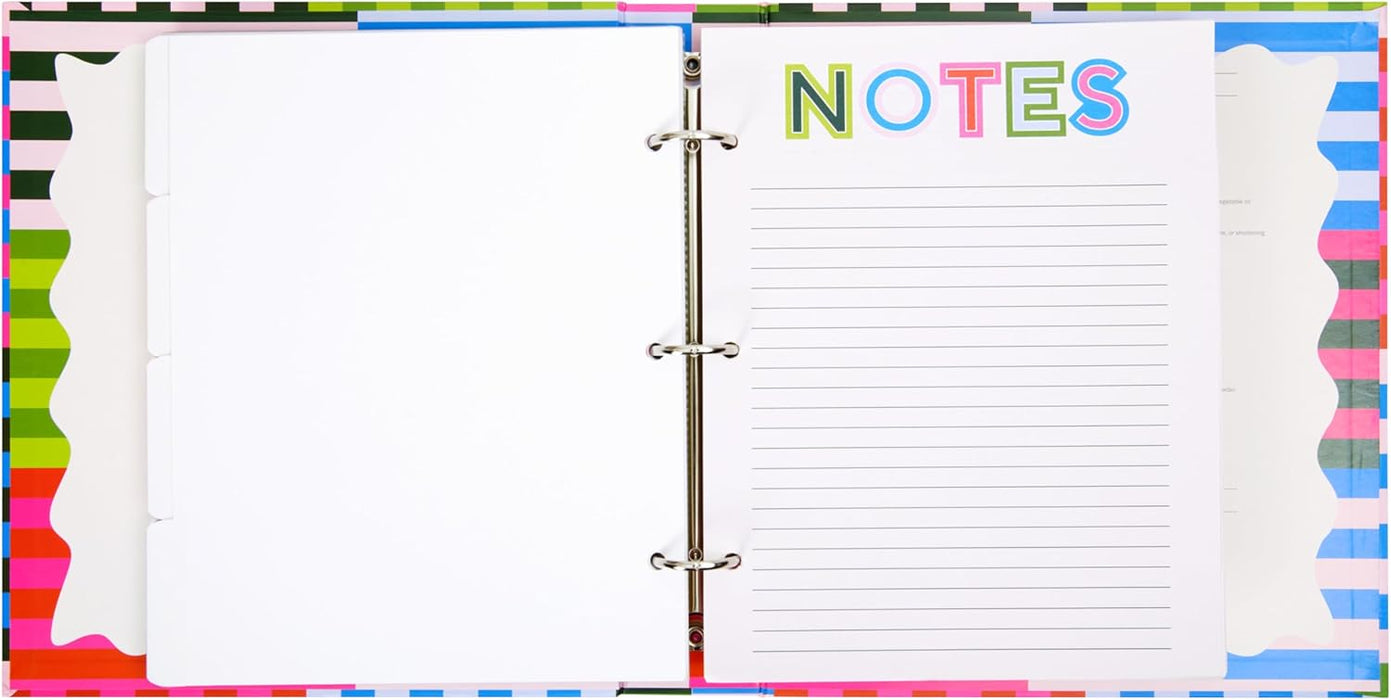 C.R. Gibson Kitchen Recipe Binder and Cards | Bold Stripes C.R. Gibson Kitchen Recipe Binder and Cards | Bold Stripes