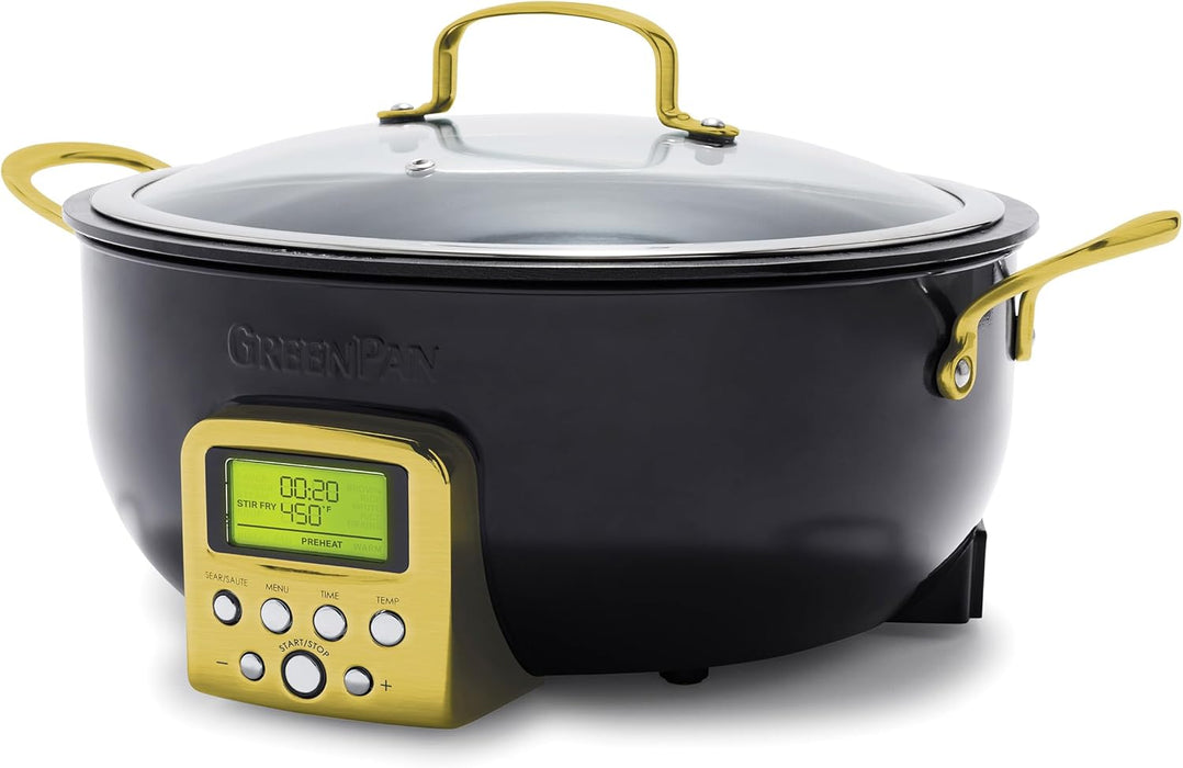 GreenPan Elite Essential Smart Electric 6QT Skillet Pot