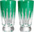 Waterford New Year Shot Glasses Firework, Set of 2, 1.9oz, Green