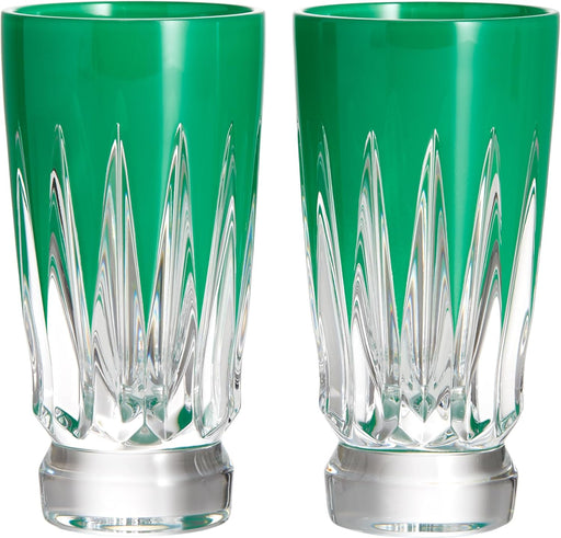 Waterford New Year Shot Glasses Firework, Set of 2, 1.9oz, Green