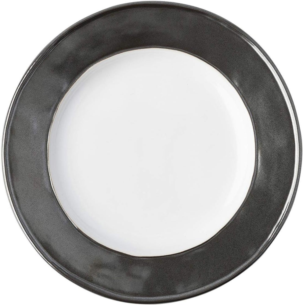 Juliska Emerson White/Pewter Side/Cocktail Plate