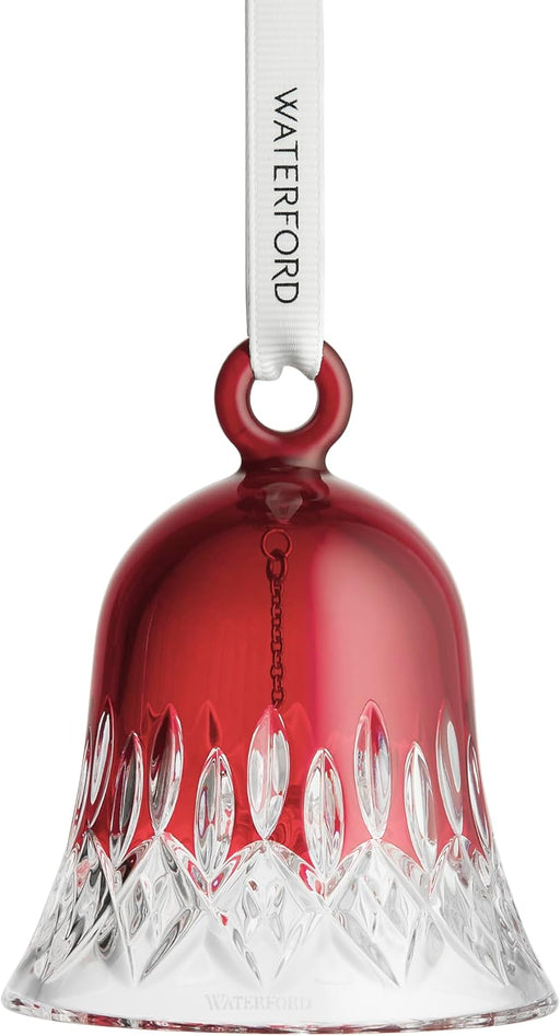 Waterford Lismore Bell Ornament, Red