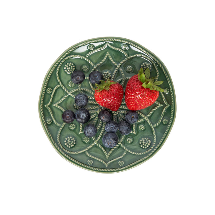 Juliska Jardins du Monde Side/Cocktail Plate - Basil, Assorted Set of 4