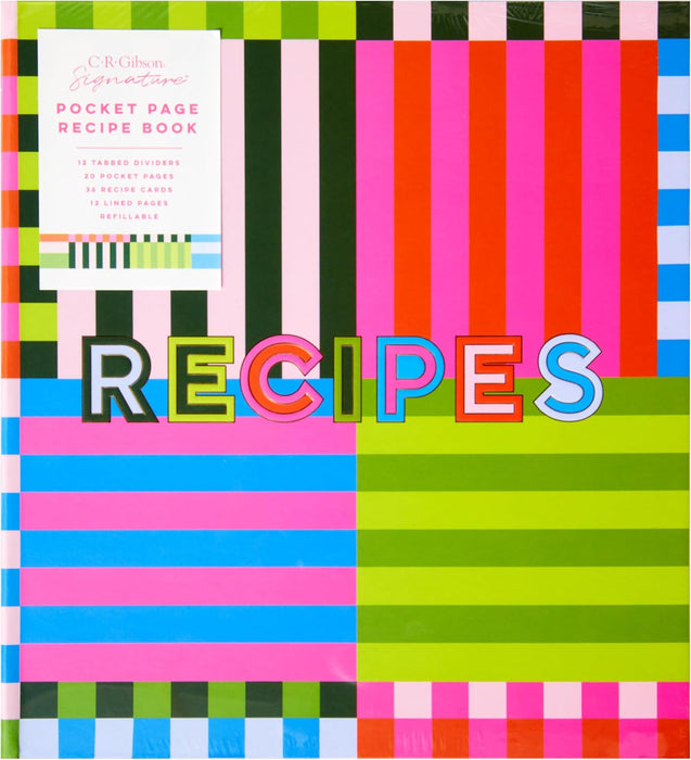 C.R. Gibson Kitchen Recipe Binder and Cards