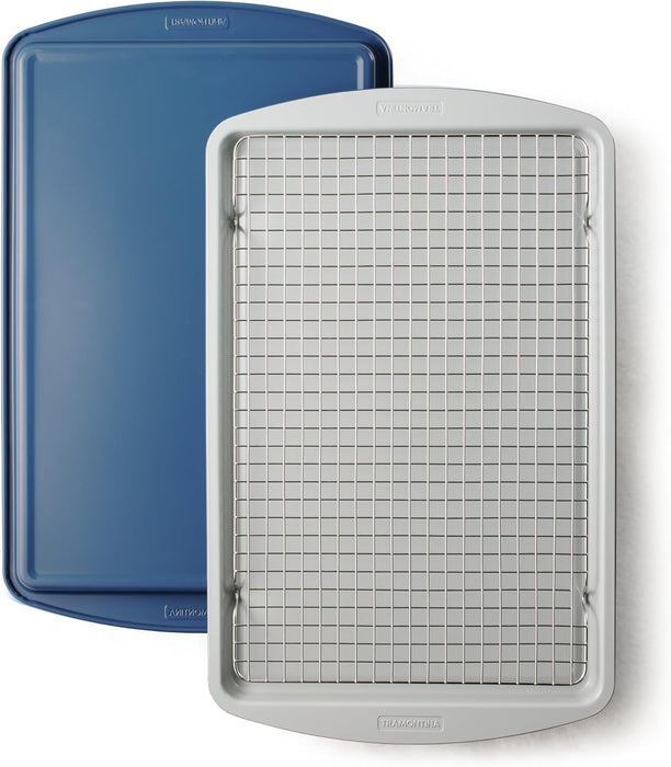 Tramontina 3 PC Cookie Sheet and Cooling Rack Set
