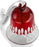 Waterford Lismore Bell Ornament, Red