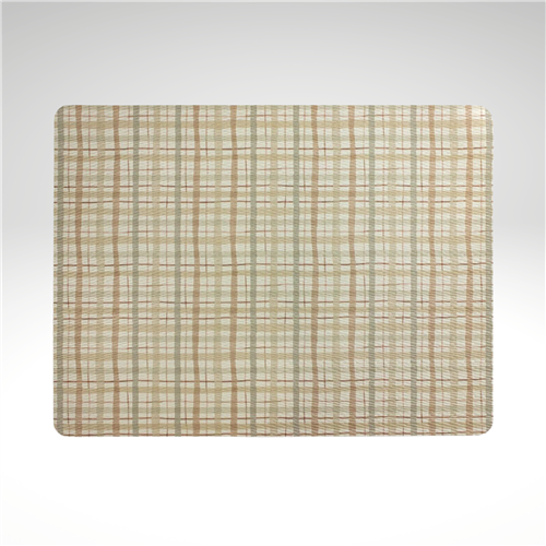 Frieling "Plaid" Rectangular Placemat, Beige