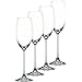 Nachtmann Vivendi Champagne Flutes | Set of 4 Glasses | 9-Ounce Modern and Elegant Stemmed Glass, Crystal Clear, Dishwasher Safe