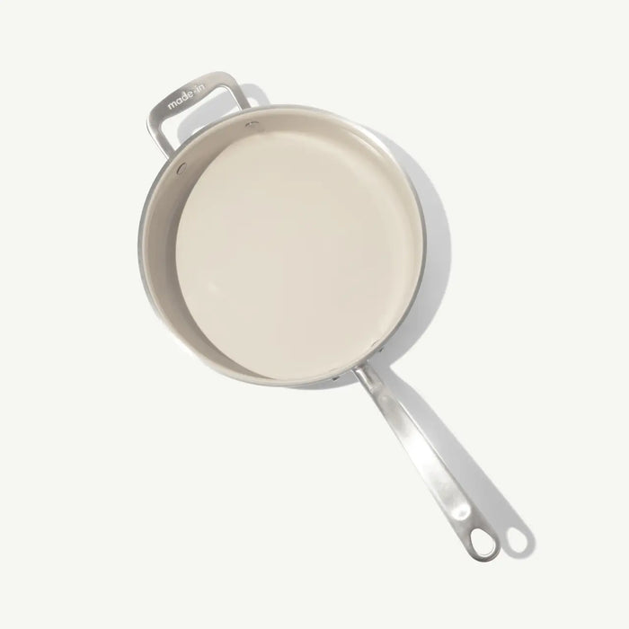 Made In Cookware CeramiClad™ 3.5 qt. Non-stick Saute Pan with Lid, Sand