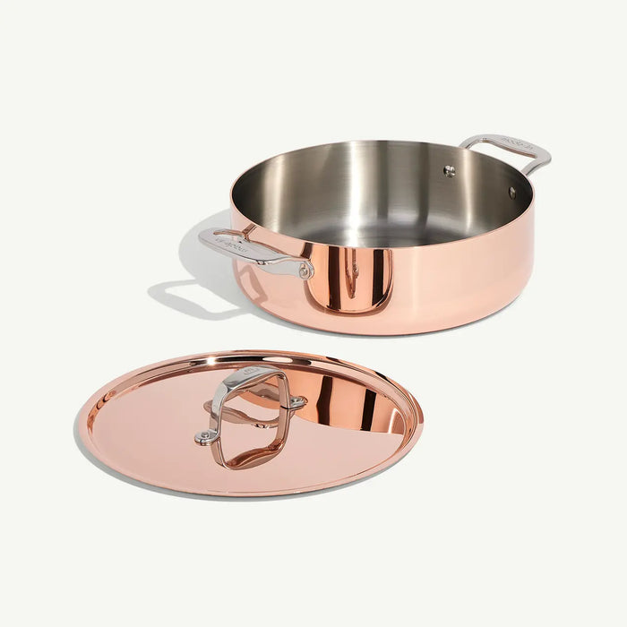 Made In Cookware Copper 5.2 qt. Rondeau with Lid