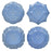 Juliska Jardins du Monde Dessert/Salad Plate - Assorted Shapes, Set/4