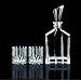 Nachtmann Aspen collection Decanter Set with Stopper and 2 Whisky Tumblers, Dishwasher safe clear crystal glass made for bourbon, scotch, vodka, tequila, wine, great for gift for men
